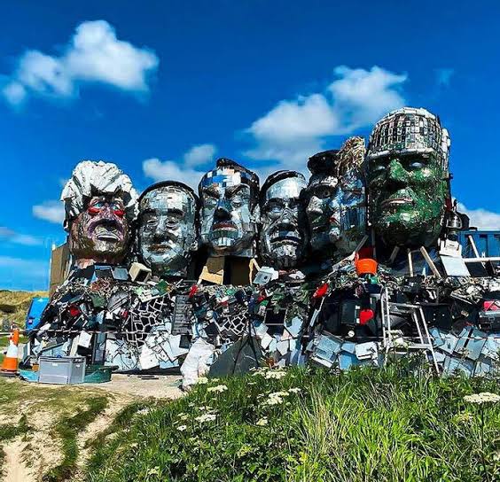 Mount Recyclemore is a monument about e-waste.