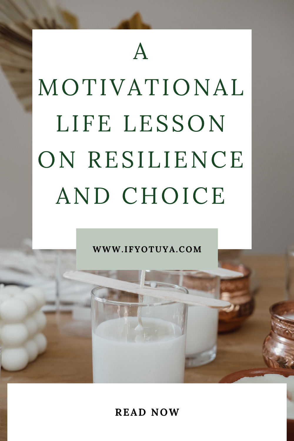 Motivational life lesson with Ify Otuya
